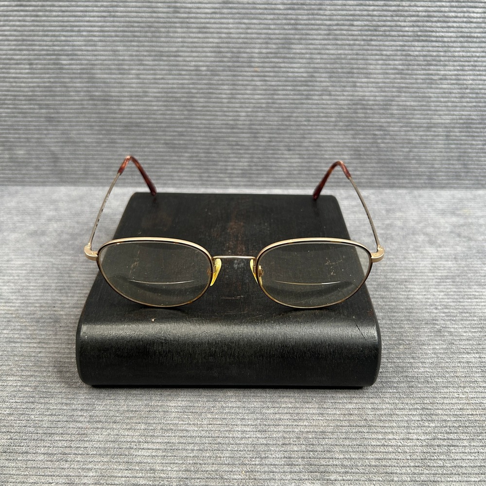 Marchon Autoflex 41 Gold Tortoise Oval Eyeglasses Flexon 53-20-140 Vintage